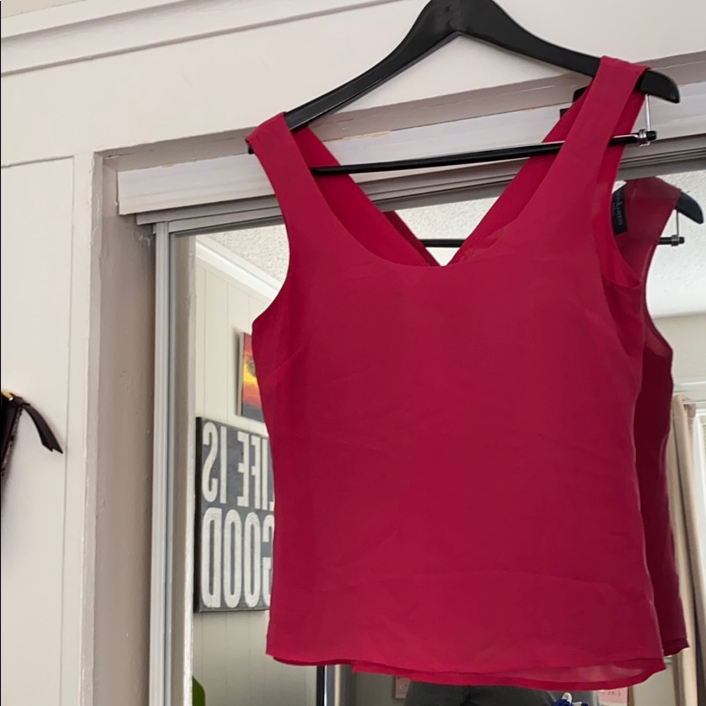 Marciano Fuchsia Silk Camisole